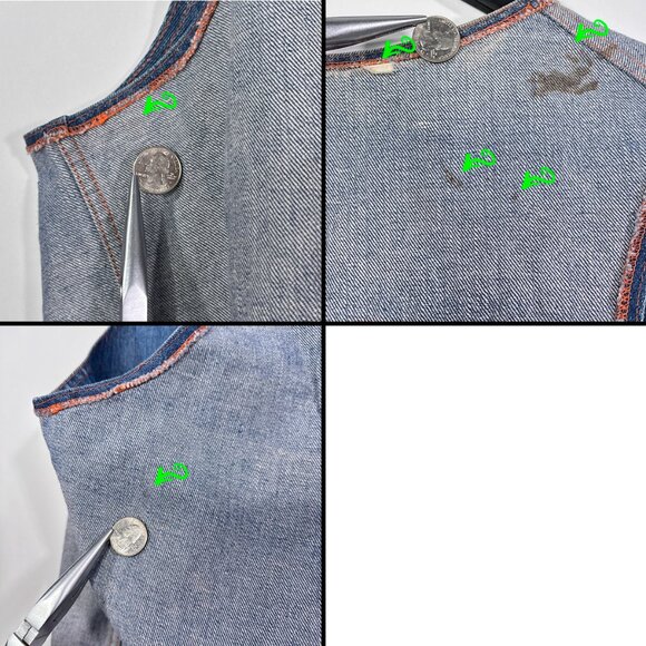 VTG Open Front Vest With Lone Star Beer Patches Size M *NO TAGS - Picture 9 of 12